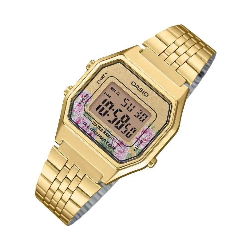 Casio Vintage Japan Quartz Retro Gold-tone Ladies Watch- LA680WGA-4C